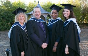 Pictured at the ICHAS Graduations held in the Castletroy Park Hotel Limerick were: Theresa Storm,M.A. Masters in Counselling and Psychotherapy,Limerick, Alan Galvin, M.A. Masters in Counselling and Psychotherapy, Limerick & Ann Piercey, B.A. Counselling Skills and Psychotherapy Studies, Limerick & Rebecca Griffin,B.A (Hons) in Counselling & Psychtherapy 2015, from Feadmore Co.Limerick Picture Credit Brian Gavin Press 22