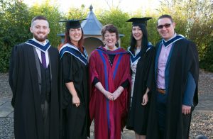 Pictured at the ICHAS Graduations held in the Castletroy Park Hotel Limerick were: Niall Curley, B.A (Hons) in Counselling & Psychtherapy 2015, Galway, Ingrid Paliukaite,M.A. Masters in Counselling and Psychotherapy, Galway, Dr Jane Alexander, ICHAS, Lisa Ryan, B.A Counselling Skills and Psychotherapy Studies, Galway & Lloyd Kelly, B.A Counselling Skills and Addiction Studies, Galway Picture Credit Brian Gavin Press 22